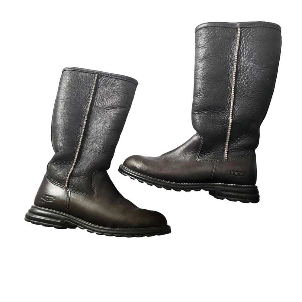 UGG Dark Brown Leather Boots